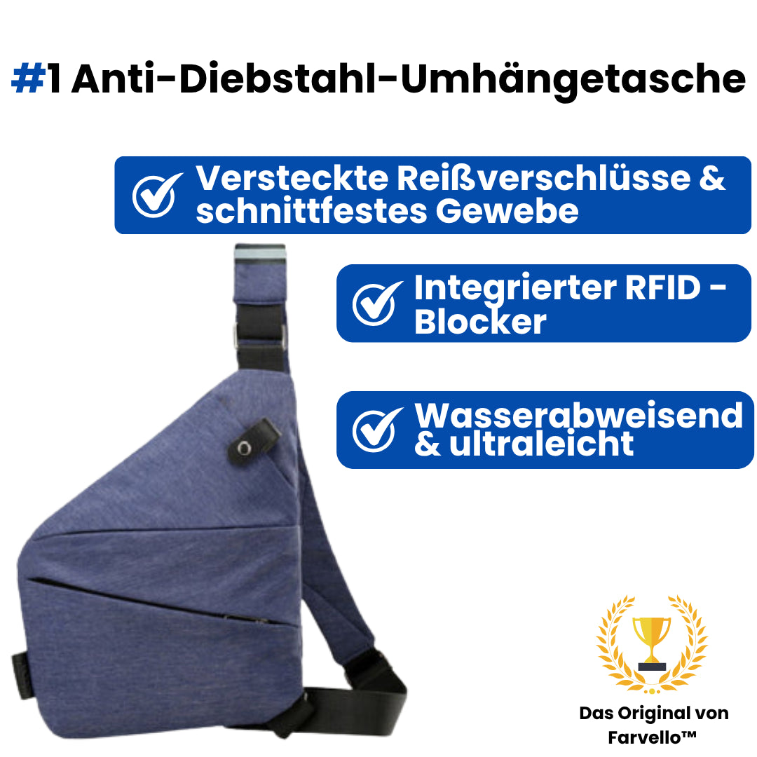 Sac bandoulière anti-vol